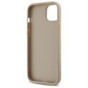 Etui DKNY Quilted Stack Logo na iPhone 15 Plus - beżowe DKNY