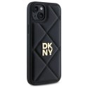Etui DKNY Quilted Stack Logo na iPhone 15 Plus - czarne DKNY