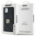 Etui DKNY Quilted Stack Logo na iPhone 15 Plus - czarne DKNY
