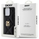 Etui DKNY Quilted Stack Logo na iPhone 15 Pro - czarne DKNY