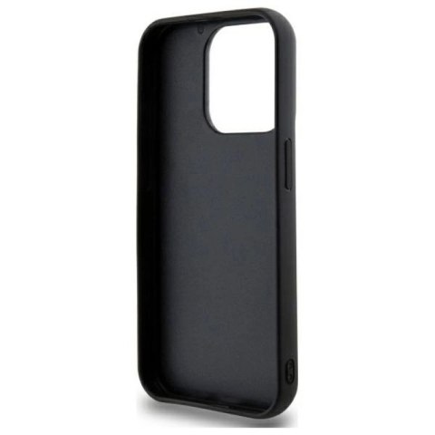 Etui DKNY Quilted Stack Logo na iPhone 15 Pro - czarne DKNY