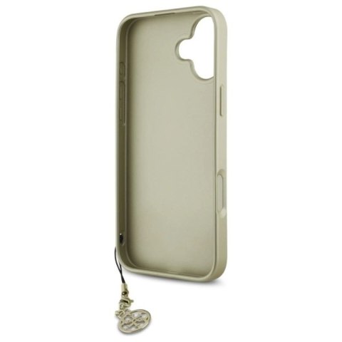 Etui Guess 4G Charms Collection na iPhone 16 Plus - brązowe Guess