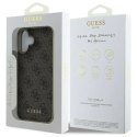 Etui Guess 4G Charms Collection na iPhone 16 Plus - brązowe Guess