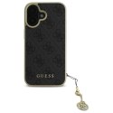 Etui Guess 4G Charms Collection na iPhone 16 Plus - czarne Guess