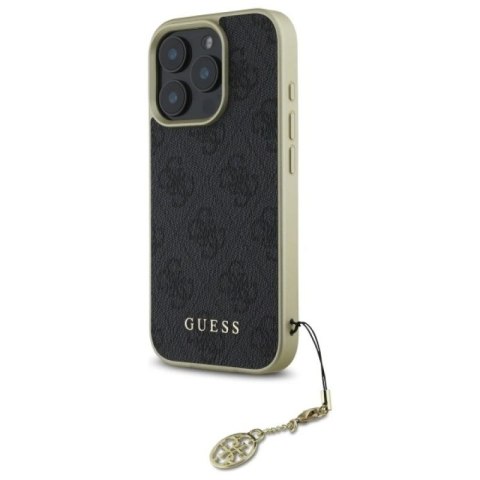 Etui Guess 4G Charms Collection na iPhone 16 Pro Max - czarne Guess