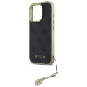 Etui Guess 4G Charms Collection na iPhone 16 Pro Max - czarne Guess