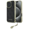 Etui Guess 4G Charms Collection na iPhone 16 Pro - czarne Guess