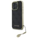 Etui Guess 4G Charms Collection na iPhone 16 Pro - czarne Guess