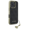Etui Guess 4G Charms Collection na iPhone 16 Pro - czarne Guess