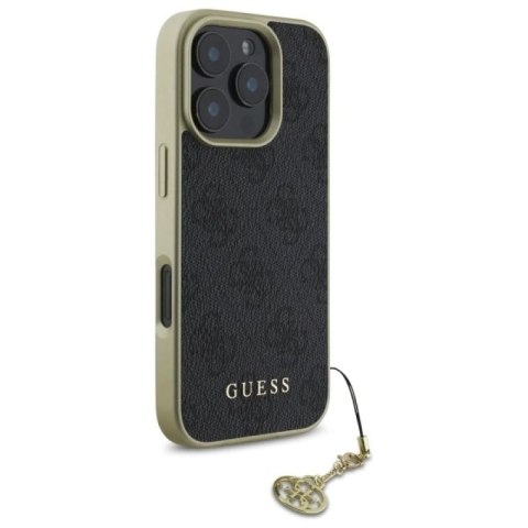 Etui Guess 4G Charms Collection na iPhone 16 Pro - czarne Guess