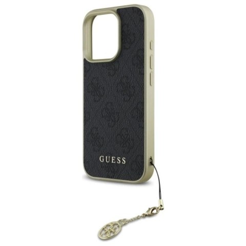 Etui Guess 4G Charms Collection na iPhone 16 Pro - czarne Guess