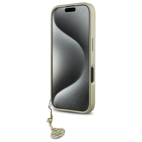 Etui Guess 4G Charms Collection na iPhone 16 - czarne Guess