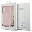 Etui Guess Crossbody Cord Script MagSafe na iPhone 16 - różowe Guess