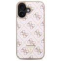 Etui Guess New 4G Triangle na iPhone 16 Plus - białe Guess