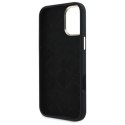 Etui Guess Silicone Logo Strass 4G na iPhone 16 - czarne Guess