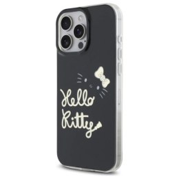 Etui Hello Kitty IML Golden Diva MagSafe na iPhone 16 Pro Max - czarne Hello Kitty
