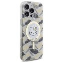 Etui Hello Kitty IML Golden Leaves MagSafe na iPhone 16 Pro Max - białe Hello Kitty