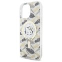 Etui Hello Kitty IML Golden Leaves MagSafe na iPhone 16 Pro Max - białe Hello Kitty