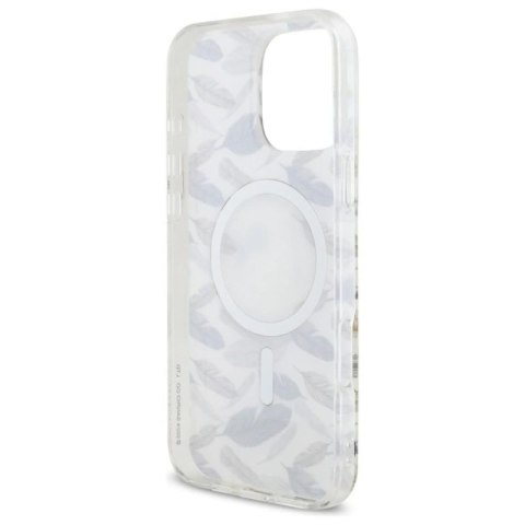 Etui Hello Kitty IML Golden Leaves MagSafe na iPhone 16 Pro Max - białe Hello Kitty