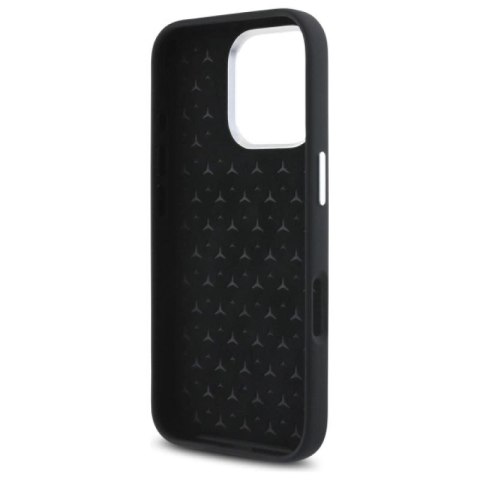 Etui Mercedes Silicone Tonal Logo MagSafe na iPhone 16 Pro - czarne Mercedes