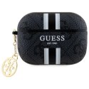 Guess GUAP2P4RPSK AirPods Pro 2 (2022/2023) cover czarny/black 4G Printed Stripes Charm WD
