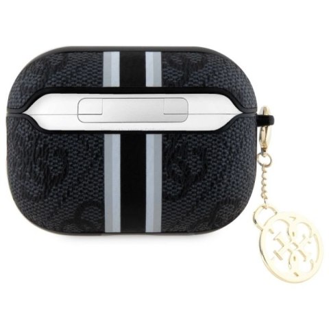 Guess GUAP2P4RPSK AirPods Pro 2 (2022/2023) cover czarny/black 4G Printed Stripes Charm WD