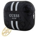 Guess GUAP2P4RPSK AirPods Pro 2 (2022/2023) cover czarny/black 4G Printed Stripes Charm WD