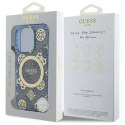 Guess GUHMP16XH4PYEEB iPhone 16 Pro Max 6.9" niebieski/blue hardcase IML Peony On 4G Background MagSafe Guess