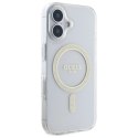 Guess GUHMP16MHFGERET iPhone 16 Plus 6.7" przeźroczysty/transparent hardcase IML Glitter Circle MagSafe Guess