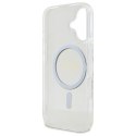 Guess GUHMP16MHFGERET iPhone 16 Plus 6.7" przeźroczysty/transparent hardcase IML Glitter Circle MagSafe Guess