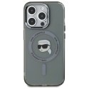 Karl Lagerfeld KLHMP15XHLSKIK iPhone 15 Pro Max 6.7" czarny/black hardcase IML Metal Karl Head MagSafe WD