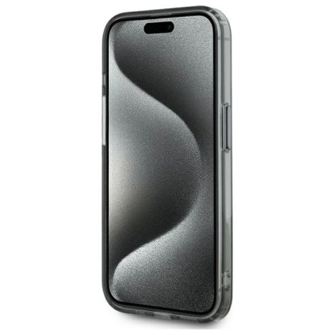 Karl Lagerfeld KLHMP15LHLSKIK iPhone 15 Pro 6.1" czarny/black hardcase IML Metal Karl Head MagSafe WD