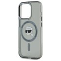 Karl Lagerfeld KLHMP15LHLSKIK iPhone 15 Pro 6.1" czarny/black hardcase IML Metal Karl Head MagSafe WD