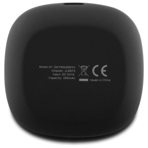 Słuchawki DKNY TWS BT 3D Rubber Matte Finish Bluetooth - czarne DKNY