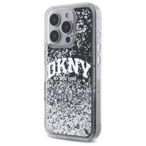 DKNY DKHCP16XLBNAEK iPhone 16 Pro Max 6.9" czarny/black hardcase Liquid Glitter Arch Logo DKNY