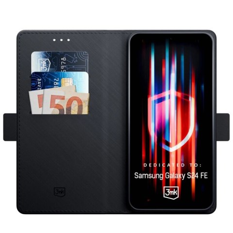 Etui 3mk Wallet Case na Samsung Galaxy S24 FE - czarne 3mk Protection