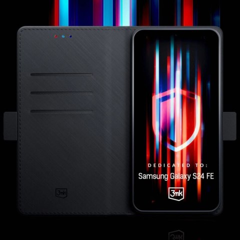 Etui 3mk Wallet Case na Samsung Galaxy S24 FE - czarne 3mk Protection