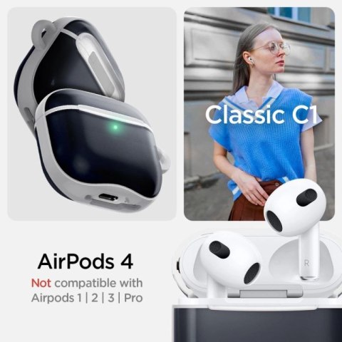 Etui Spigen Classic C1 na AirPods 4 - grafitowe Tech-Protect