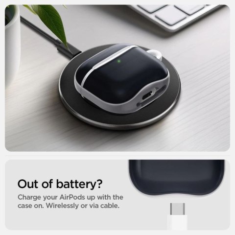 Etui Spigen Classic C1 na AirPods 4 - grafitowe Tech-Protect
