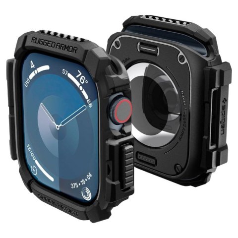 Etui Spigen Rugged Armor na Apple Watch 10 46 mm - czarne Spigen