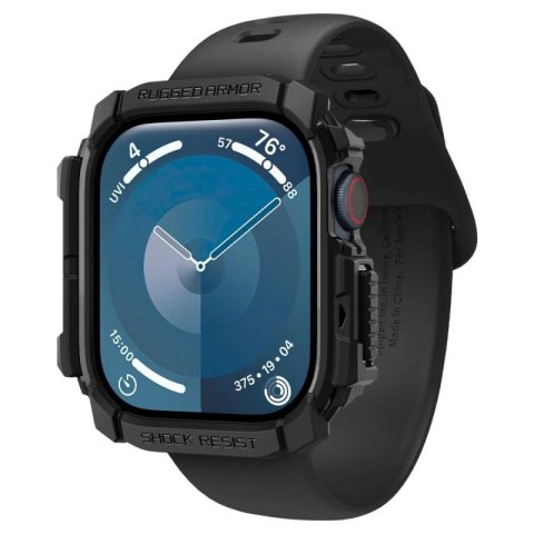 Etui Spigen Rugged Armor na Apple Watch 10 46 mm - czarne Spigen