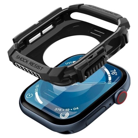 Etui Spigen Rugged Armor na Apple Watch 10 46 mm - czarne Spigen