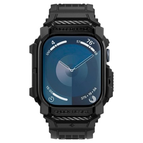 Etui Spigen Rugged Armor na Apple Watch 10 46 mm - czarne Spigen