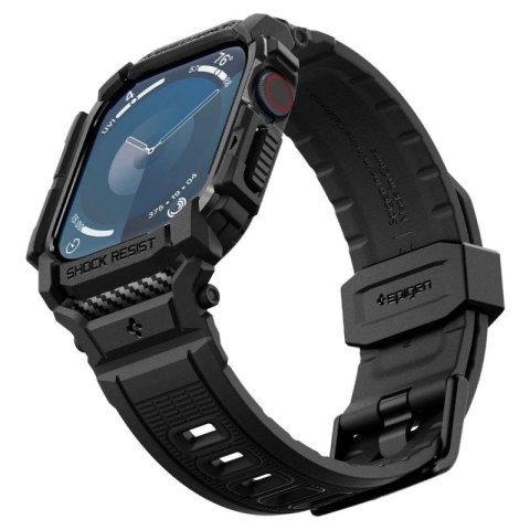 Etui Spigen Rugged Armor na Apple Watch 10 46 mm - czarne Spigen