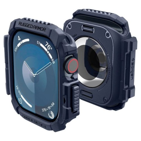 Etui Spigen Rugged Armor na Apple Watch 10 46 mm - granatowe Spigen