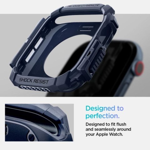 Etui Spigen Rugged Armor na Apple Watch 10 46 mm - granatowe Spigen