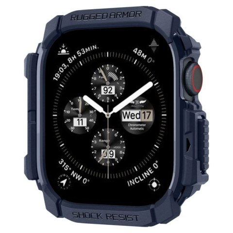 Etui Spigen Rugged Armor na Apple Watch 10 46 mm - granatowe Spigen