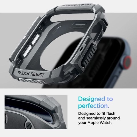 Etui Spigen Rugged Armor na Apple Watch 10 46 mm - szare Spigen