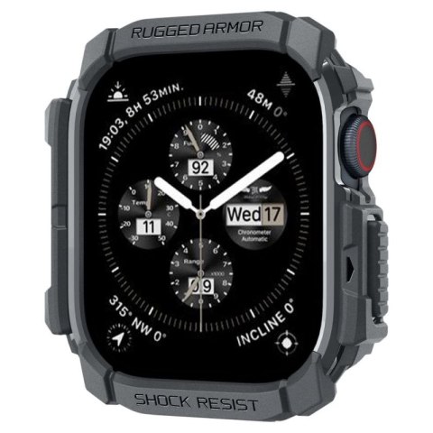 Etui Spigen Rugged Armor na Apple Watch 10 46 mm - szare Spigen