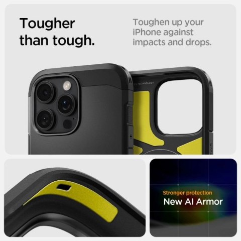 Etui Spigen Tough Armor "T" MagSafe na iPhone 16 Pro Max - czarne Spigen